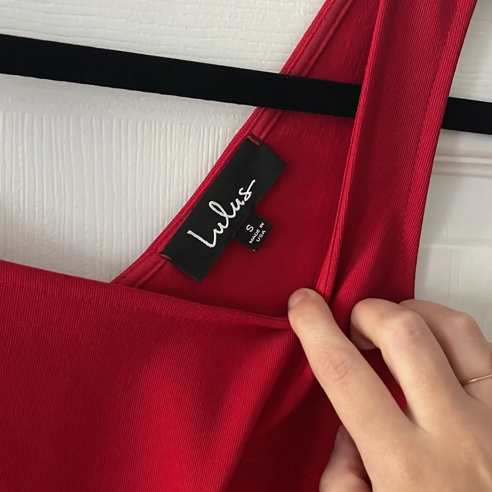 Lulus Red Cocktail Dress - Picture 3 of 3